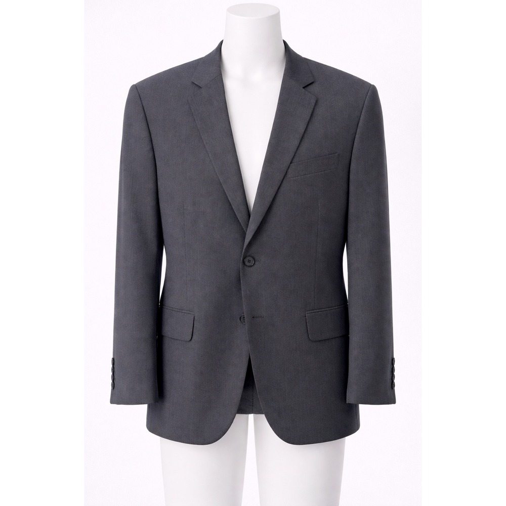 Stafford Travel Suit Blazer Mens 48R‎ Classic Fit Gray Wool Blend Jacket